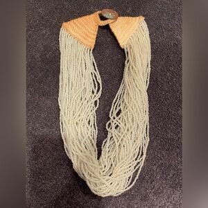 20” BEADED NECKLACE HANDMADE & PURCHASED IN ACAPULCO, MEXICO - UNIQUE & PRETTY!